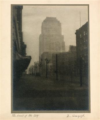 (PICTORIALISM) Group of 10 photographs by the Cleveland-based photographer Zoltan Herczegh.